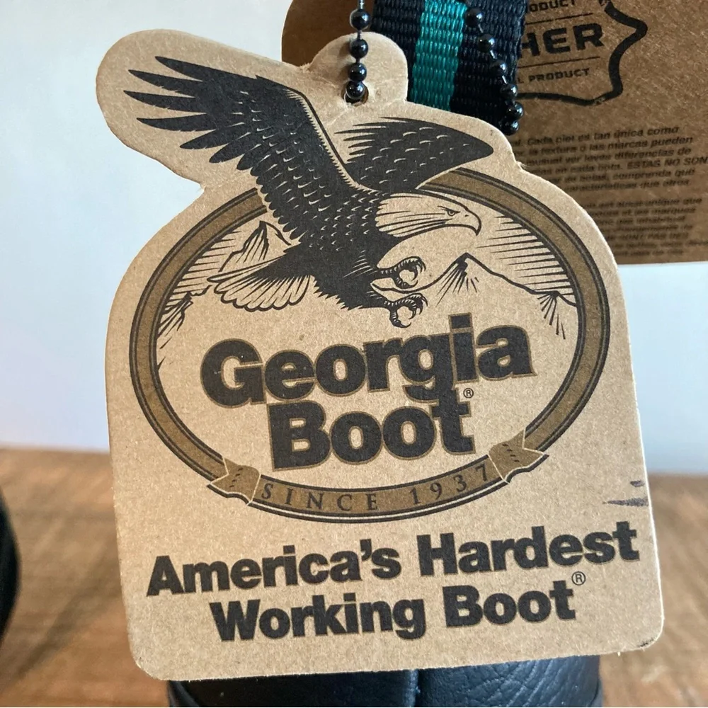 Georgia Boot Men’s Slip & Oil Resistant Work Shoes 7.5 Wide GR270 Romeo NWOB - Picture 14 of 14